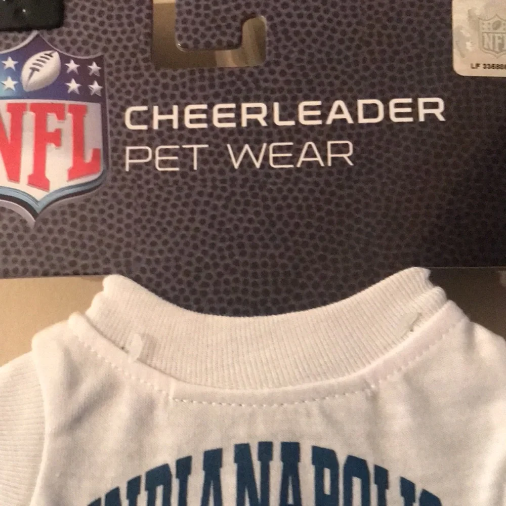 NFL  Dog Cheerleader Pet Wear Indianapolis Colts- NWT Size XS